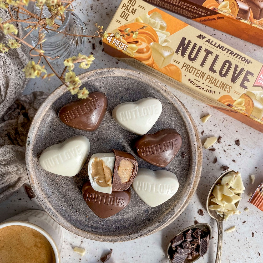 ALLNUTRITION NUTLOVE PROTEIN PRALINES WHITE CHOCO PEANUT 48G