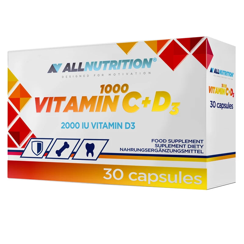 ALLNUTRITION Vitamin C 1000 + D3 30Capsules