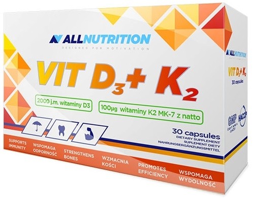 ALLNUTRITION VIT D3+K2 30Capsules